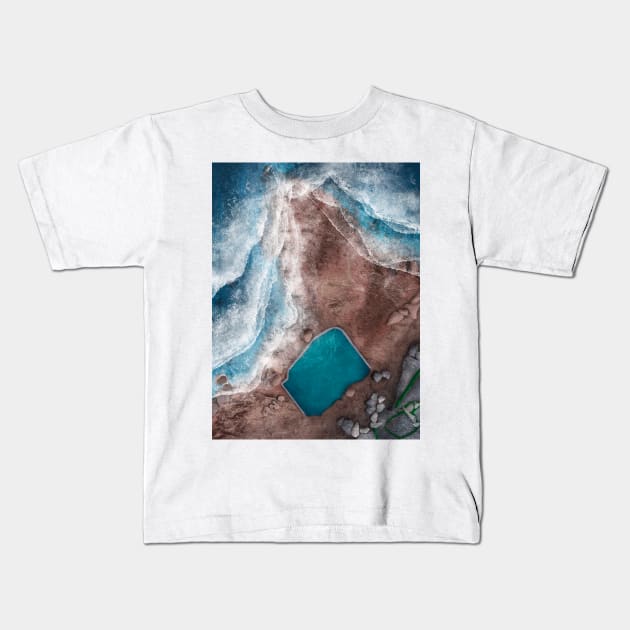 Mahon Pool Maroubra Sydney Australia Kids T-Shirt by From Above